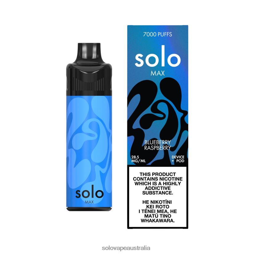 Blueberry Raspberry Solo MAX Pod Kit ZN6LB065 | Solo Vape Australia